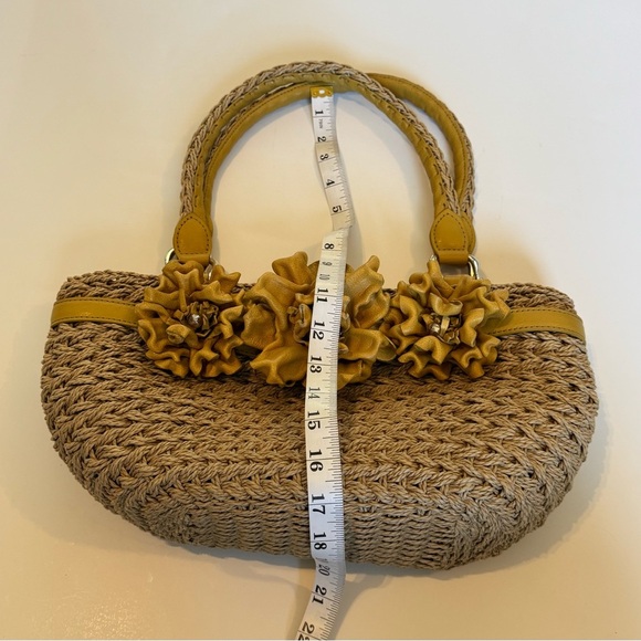 Brighton Tan Shoulder Bag with Yellow Floral Details - Picture 11 of 13